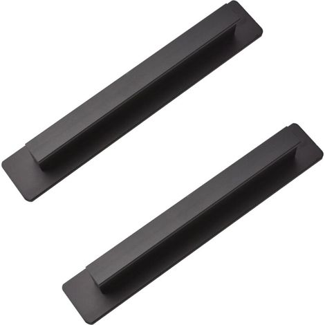 Maniglia adesiva per porte scorrevoli in vetro – Confezione da 2, alluminio, 150 mm, modello W-MF002786-EU