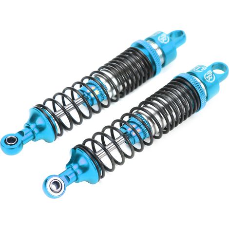 Satz mit 2 x 100 mm Metallstoßdämpfern für 1/10 RC-Cars HSP / RGT / Himoto / Redcat (blau) (1/5)