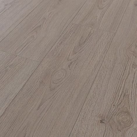 Parquet stratifié chêne gris 1380 x 193 x 8 mm – Résistance AC4 – Système d'installation clic 5G – Chanfreins 4 bords - D3126