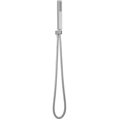 Nuie Chrome Square Outlet Elbow with Parking Bracket and Shower Handset Kit - A3264 (1/5)