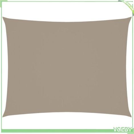 Voile de parasol - FAFEICY - 135430 - 3x4 m rectangulaire - Tissu Oxford PU - Anti-UV et étanche (1/5)
