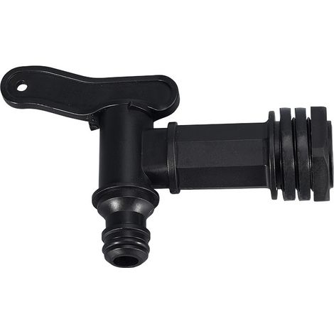 3pcs Robinet de cuve de récupération d'eau – mâle 3/4'' – Raccord rapide Ø 15 mm (1/4)
