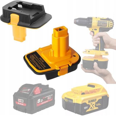 Adaptateur Batterie 18V-20V - Compatible Dewalt DCB201 DCB203 et Milwaukee M18 - Pour Outils Dewalt Anciens - 1 Pièce (1/5)