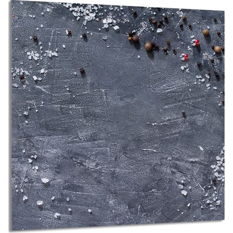Panneau de verre pour cuisine 60x65 Ardoise (1/5)