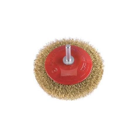 SPAZZOLA CIRCOLARE CONICA FILI IN ACCIAIO- - ø mm.90 PG 466.00 - 5 pezzi PG