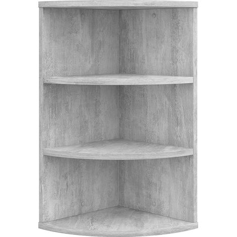 Eckregal Ecki, Beton, 30 x 60 cm, Vicco