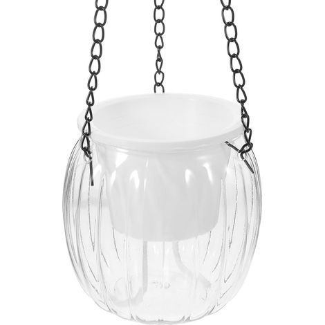 Jardinière suspendue Yardwe avec chaîne, en plastique robuste et à arrosage automatique, idéale (1/5)