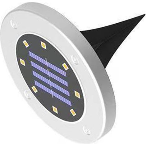 Energieeffiziente Solar-Bodenleuchten (ASB IP65) – Automatische Solar-Bodenleuchten für Wege, Terrassen und Parks – Weißes Licht (1/5)
