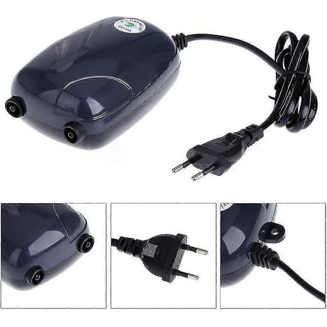 3/5-Watt-Elektro-Luftpumpe für Aquarien mit Einzel-/Doppelsteckdose (Zubehör)-C