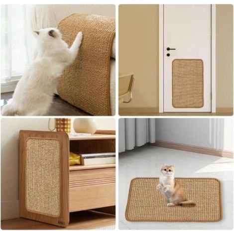 Griffoir pour Chat - Polypropylène - 40 x 60 cm - Beige - Rectangulaire - Intérieur (1/4)