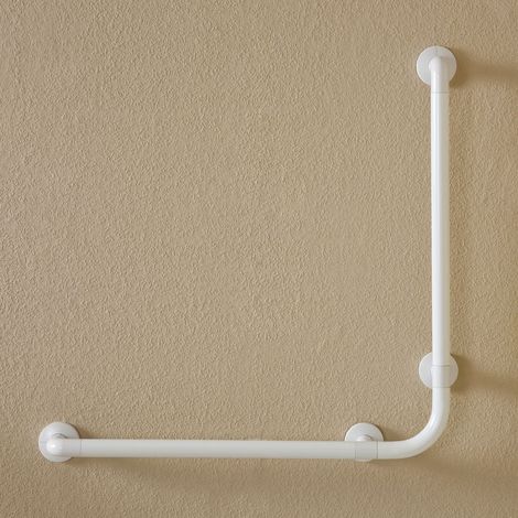 Sicherheits-Eckhandlauf 78 x 78 cm für Menschen mit Behinderungen, weiß (1/4)