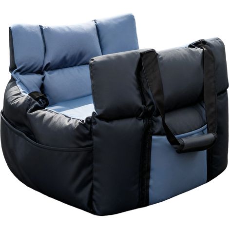 Panier siège auto imperméabilisation fond sécurité pour chien voyage animal de compagnie SUV camion noir bleu portable confortable (1/5)