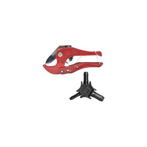 Coupe Tuyau et Ebavureur Multicouche Ensemble D'outils, Pince Coupe Tube pour Coupe-tube en 1-5/8 Pouces 42 MM, Calibreur Ebavureur pour Tuyau de Diamètre 16-20-25 MM avec Poignée Ergonomique (Noir) (1/5)