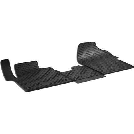 Walser – Tapis en caoutchouc DirtGuard pour Citroen Jumpy III 2016-auj. – Compatible Peugeot Expert 2016-auj. – Résistant aux intempéries – Facile à nettoyer