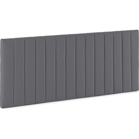 Testiera imbottita Eris 160x60 cm Grigio scuro