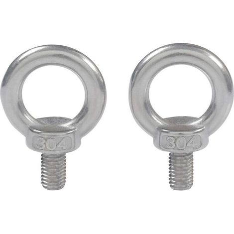 Filiyano-Boulon à œil en acier inoxydable 304, anneau de levage M8, 2 pièces (1/3)
