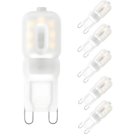 6er-Pack G9 3W LED-Kapsellampen, 6000K kaltweißes Licht, 360° Abstrahlwinkel, 220-240V Wechselstrom (1/4)