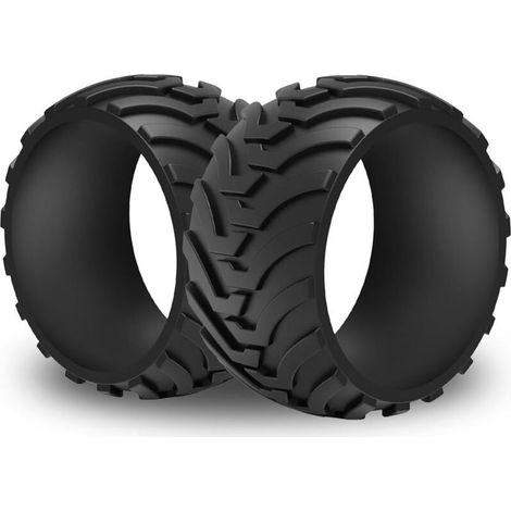 Pack de 2 protections de roue XL amélioration de la traction pour roue avant Worx Landroid réglage de profil robuste pour les modèles de roues S300 M500 M700 L800 L1000 (1/5)