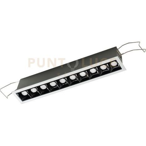 Faretto da Incasso GFA 10 Punti Luce 20W 1650lm 4000K Bianco Satinato con Ottica Antiabbaglio - Gealuce