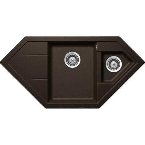 Schock Einbauspüle Cristadur Signus C-150 A Bronze BRO Exzenterbedienung (1/3)