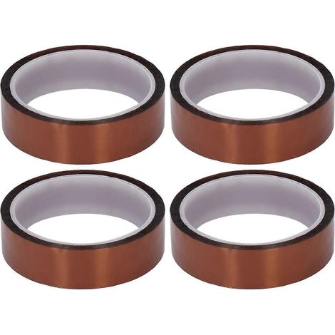 4 Stück antistatisches PI-Klebeband, hochtemperaturbeständiges Polyimid-Isolierband, Breite 25 mm /