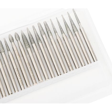 Set mit 30 Diamant-Schleifnadeln, Schleifkopf für elektrische Schleifmaschinen, Diamantbohrer, Zubehör für Jade-Schnitzereien (1/5)