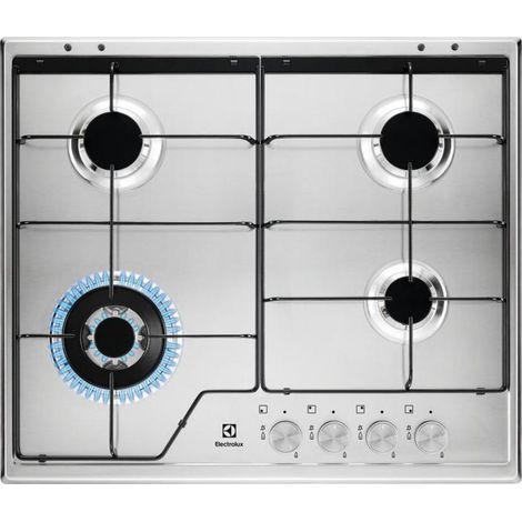Electrolux KGS6434SX Horno a gas empotrado de acero inoxidable de 59 cm y 4 quemadores