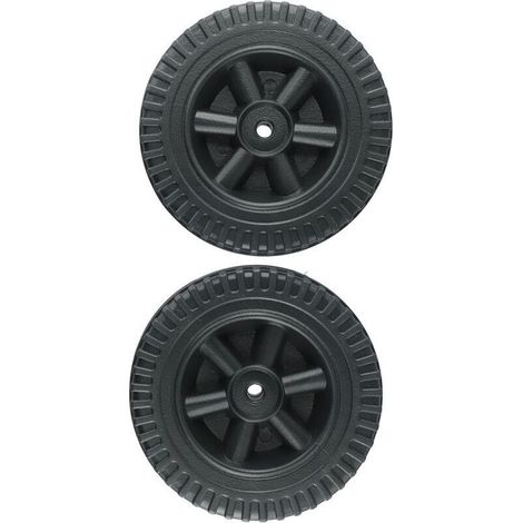Lot de 2 roues de rechange pour barbecue à gaz et marques de 150 cm (noir) (1/4)