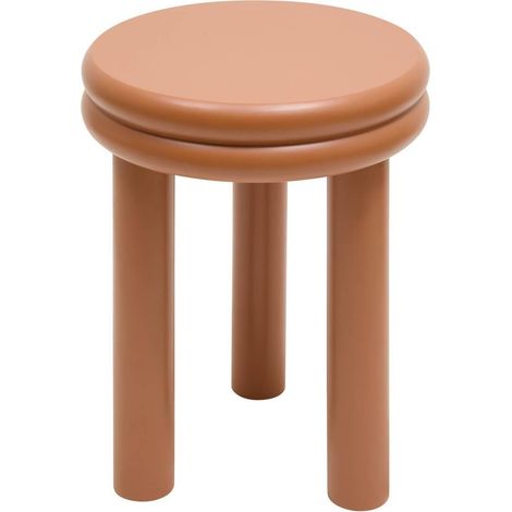 Table d'Appoint Ronde "Plump" 47cm Rouille (1/5)