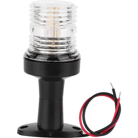 Feu de navigation LED 360° jaune pour bateau marin avec support (1/5)