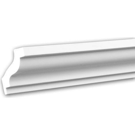 Cornice Moulding 150103F Profhome Flexible Moulding Coving Cornice Crown Moulding Neo-Classicism style white 2 m