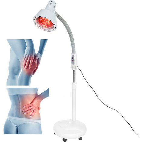 Lampe de thérapie par chauffage à lumière infrarouge 275 W Lampe de soulagement des douleurs musculaires par le froid Température réglable (1/5)