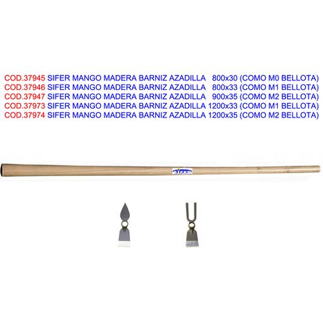 ZAPPA SIFER MANICO LEGNO VERNICE 800x30 AS M0 GHIANDA