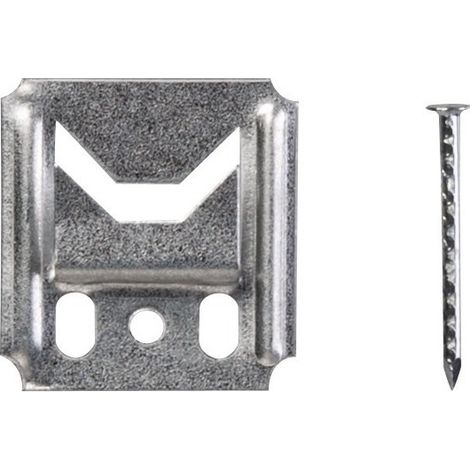Juego de 250 clips y clavos para paneles de madera L.2,3 cm x L.25 mm, Espesor 0,3 cm GAH ALBERTS