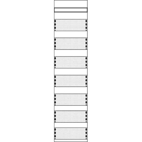 1MM3 Panneau Médias 7 Rangées 2CPX037489R9999 ABB D737489 (1/2)