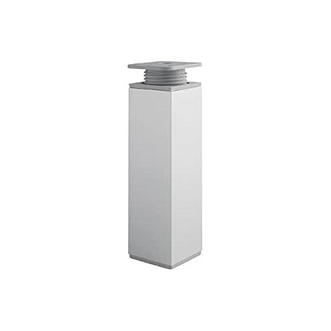 PIEDE QUADRATO REGOLABILE ALLUMINIO GRIGIO