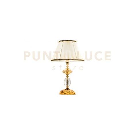 LUME/P PATRICIA 1 LUCE TRASPARENTE AMBRA ATTACCO E14 D.25CM