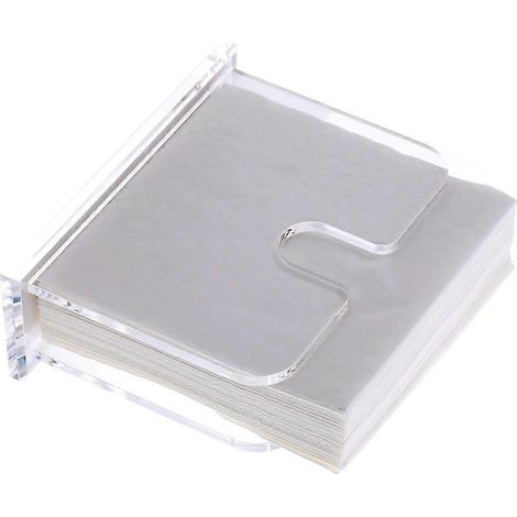 Présentoir à vaisselle en acrylique, distributeur de papier essuie-tout, boîte à mouchoirs, porte-serviettes