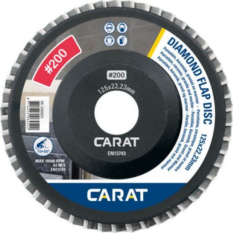 Carat DIAMANT LAMELLENSCHEIBEN EFD 125 x 22,23 mm 200 Körnung EFD2000000