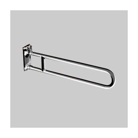 BARRA DI SOSTEGNO RIBALTABILE ACCIAIO INOX SATINATO  cm 80     MADE IN ITALY