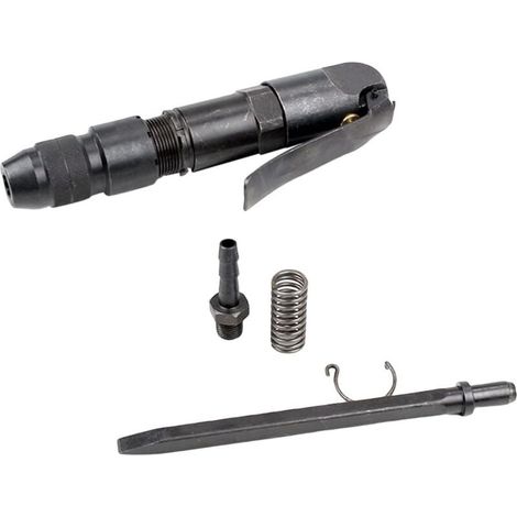 Ensemble de burins à marteau pneumatique Pelle pneumatique, kit de marteau pneumatique outil de pelle pneumatique avec couteau grattoir ciseau pneumatique pelles à gaz portatives Léger, compact (1/4)