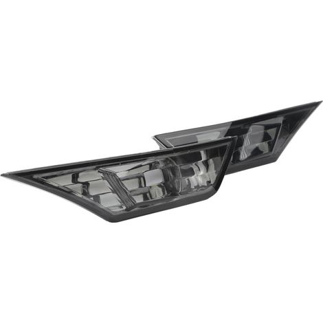 Ein Paar geschwärzte Seitenmarkierungsleuchten für Honda Civic mit LED-Blinkern.