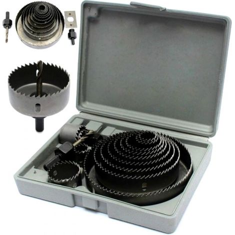 FRESE LEGNO SET FRESA A TAZZA SUPPORTO 2 ATTACCHI PER TRAPANO FORARE 16 PZ (1/5)