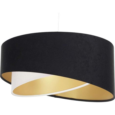 Suspension galaxy eco velours - Noir, blanc, doré (1/5)
