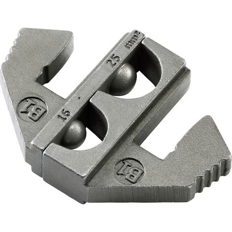 TOOLCRAFT PLE-0B1 Crimp-Einsätze Unisolierte Kabelschuhe Quetschbereich: 16 bis 25 mm² Passend für M (1/4)