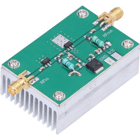 Amplificateur large bande à faible consommation et haute stabilité. Facile d'utilisation. Connecteur SMA standard pour amplificateurs de puissance FM HF et VHF. (1/4)