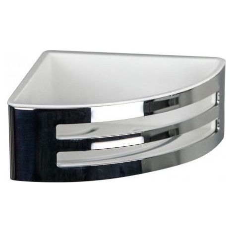 Panier d'angle avec 2 fentes novellini R90CESTE0B Chrome-noir (1/2)