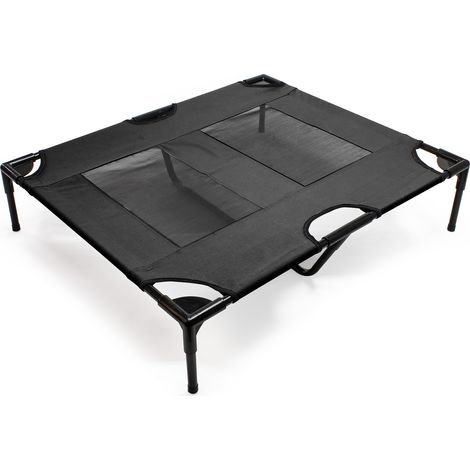 Hamaca para perros y gatos Portátil Outdoor Negro L 92x77x20cm hasta 50kg Cama mascotas Animales