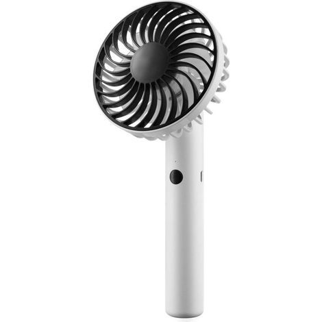 AGE Ventilateur rotatif petit ventilateur USB rechargeable silencieux de bureau (blanc) (1/5)