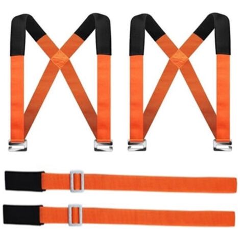 SABIR Sangles de transport de meubles 2,9m – Largeur 5cm – Charge maximale 300kg – Supports amovibles pour soulager le dos (1/5)